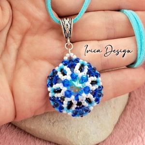 Kékes Amira Medál Nyaklánccal - Meska.hu