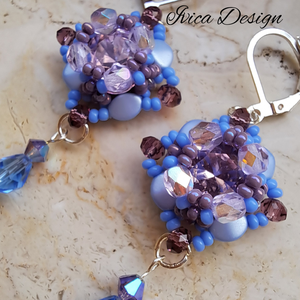 Tündér Lilla Fülbevalók - ékszer - fülbevaló - lógó fülbevaló - Meska.hu