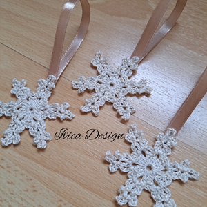 Aranyszálas Horgolt Hópihék - Meska.hu