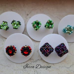 Zoé Bedugós Kristályos Fülbevalók Több Színben - Meska.hu