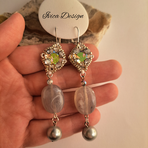 Hannah Fülbevalók - ékszer - fülbevaló - lógó fülbevaló - Meska.hu