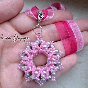 Pink Ezüst Sweeney Medál Nyaklánccal - ékszer - nyaklánc - medálos nyaklánc - Meska.hu