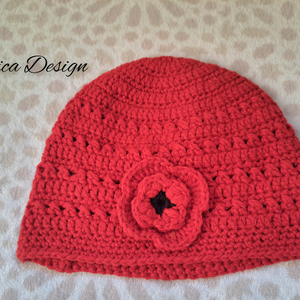 Pipacso Horgolt Női Beanie Sapka - ruha & divat - sál, sapka, kendő - sapka - Meska.hu
