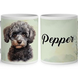 Névvel kérhető - Kis szürke uszkár portré mintás bögre, Otthon & Életmód, Konyhafelszerelés, tálalás, Tálalás, Bögre & Csésze, , MESKA