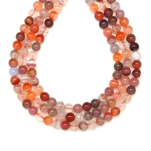 Achát botswana pink golyó 6-7 mm, 38 cm � ásványfüzér, ékszer alapanyag - Meska.hu