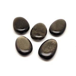 25/30mm Obszidián arany csepp, Kellékek & szerszámok, Ásvány alapanyag, Marokkő, , MESKA