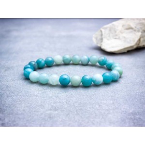 Teljes nyugalom amazonit ásvány karkötő - Meska.hu