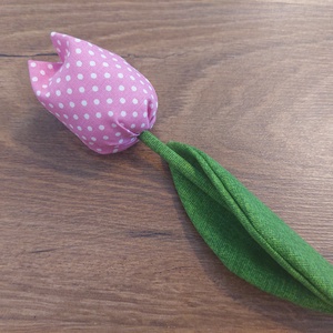 Textil tulipán , Otthon & Életmód, Dekoráció, Asztal és polc dekoráció, Asztaldísz, Varrás, MESKA