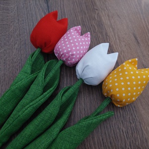 Textil tulipán , Otthon & Életmód, Dekoráció, Asztal és polc dekoráció, Asztaldísz, Varrás, MESKA