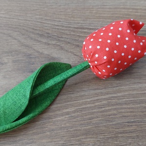 Textil tulipán , Otthon & Életmód, Dekoráció, Asztal és polc dekoráció, Asztaldísz, Varrás, MESKA