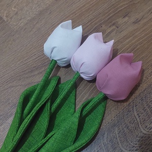 Textil tulipán , Otthon & Életmód, Dekoráció, Asztal és polc dekoráció, Asztaldísz, Varrás, MESKA