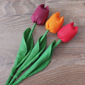 Textil tulipán , Otthon & Életmód, Dekoráció, Asztal és polc dekoráció, Asztaldísz, Varrás, MESKA