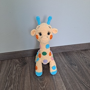 Horgolt zsiráf  - játék & sport - plüssállat & játékfigura - zsiráf - Meska.hu