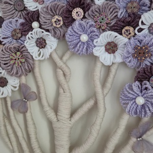 Makramé életfa - otthon & életmód - dekoráció - fali és függő dekoráció - falra akasztható dekor - Meska.hu