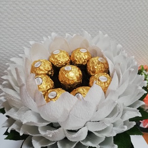Ferrero bonbonos virág - Meska.hu