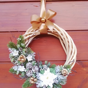 Karácsonyi ajtódísz, kopogtató - Meska.hu