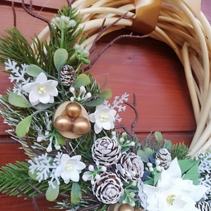 Karácsonyi ajtódísz, kopogtató - karácsony - karácsonyi lakásdekoráció - karácsonyi ajtódíszek - Meska.hu