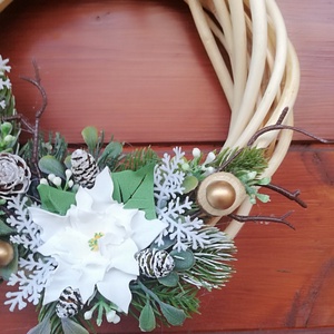 Karácsonyi ajtódísz, kopogtató - karácsony - karácsonyi lakásdekoráció - karácsonyi ajtódíszek - Meska.hu