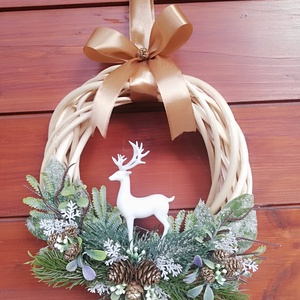 Téli ajtódísz, kopogtató - Meska.hu