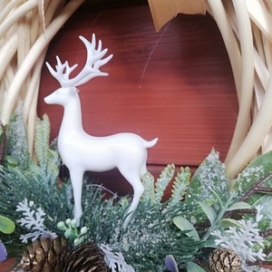 Téli ajtódísz, kopogtató - karácsony - karácsonyi lakásdekoráció - karácsonyi ajtódíszek - Meska.hu