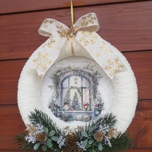 Karácsonyi ajtó/ablakdísz - Meska.hu