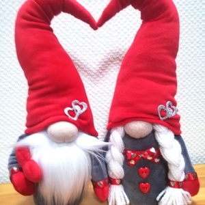 Valentin-napi manópár, Otthon & Életmód, Dekoráció, Manók, Varrás, MESKA