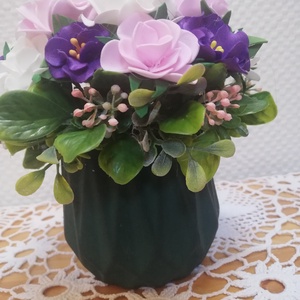 Elegáns virágos asztaldísz, Otthon & Életmód, Dekoráció, Asztal és polc dekoráció, Asztaldísz, Mindenmás, Virágkötés, MESKA