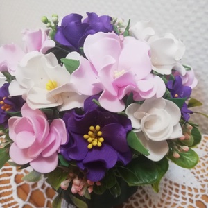 Elegáns virágos asztaldísz - otthon & életmód - dekoráció - asztal és polc dekoráció - asztaldísz - Meska.hu