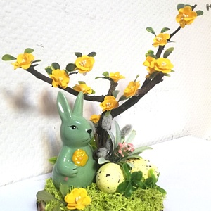 Nyuszis asztaldísz - Meska.hu