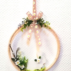 Hűsvéti ajtódísz - ünnepi díszek, dekorációk - húsvéti díszek és dekorációk - húsvéti ajtódísz, kopogtató - Meska.hu