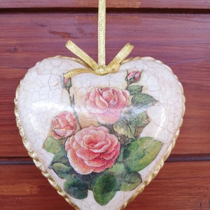 Antik hatású anyák napi szív , , Decoupage, transzfer és szalvétatechnika, MESKA