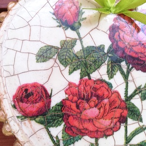  Rózsás szív alakú ajtó-, vagy ablakdísz - otthon & életmód - dekoráció - ajtó- és ablak dekoráció - ablakdísz - Meska.hu