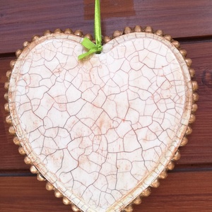  Rózsás szív alakú ajtó-, vagy ablakdísz - otthon & életmód - dekoráció - ajtó- és ablak dekoráció - ablakdísz - Meska.hu