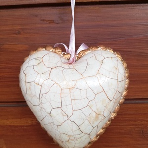 Anyák napi szív dekoráció - otthon & életmód - dekoráció - ajtó- és ablak dekoráció - ablakdísz - Meska.hu