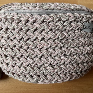 Horgolt cikcakk mintás crossbody táska - Meska.hu