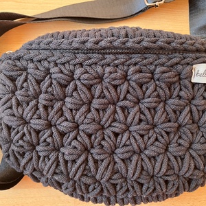 Horgolt dupla jázmin mintás crossbody - Meska.hu