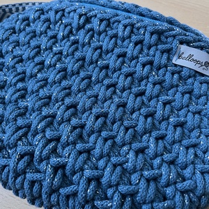 Horgolt varázsszem mintás crossbody - táska & tok - övtáska - Meska.hu