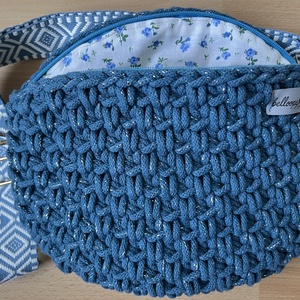 Horgolt varázsszem mintás crossbody - táska & tok - övtáska - Meska.hu