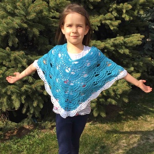 Hercegnő kislány poncsó választható színben - ruha & divat - babaruha & gyerekruha - pulóver - Meska.hu