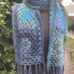 Jazzy Izland horgolt sál , Ruha & Divat, Sál, Sapka, Kendő, Sál, Horgolás, MESKA