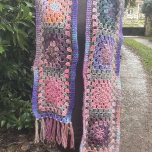 Jazzy Zerowaste horgolt sál  - ruha & divat - sál, sapka, kendő - sál - Meska.hu