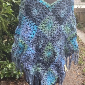 Északi Tündér Poncsó egyedi horgolt Poncsó  - ruha & divat - női ruha - poncsó - Meska.hu