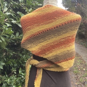 Sütőtök Extra kézzel kötött sálkendő  - ruha & divat - sál, sapka, kendő - sál - Meska.hu