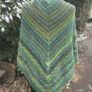 Fűzfa horgolt vállkendő sálkendő  - Meska.hu