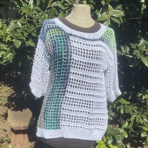 Jazzy Summer horgolt felső  - ruha & divat - női ruha - póló, felső - Meska.hu