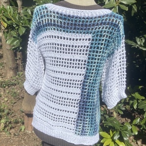 Jazzy Summer horgolt felső  - ruha & divat - női ruha - póló, felső - Meska.hu