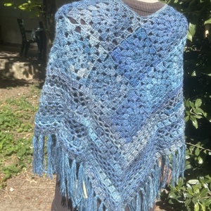 Felhőtánc horgolt poncsó - ruha & divat - női ruha - poncsó - Meska.hu