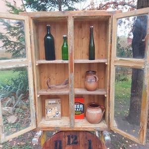 Régi ablak vitrin  - otthon & életmód - bútor - polc - Meska.hu
