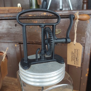 Régi vajköpülő  - esküvő - dekoráció - asztaldísz - Meska.hu