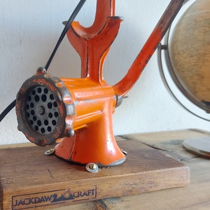 Patinás húsdaráló lámpa  - otthon & életmód - lámpa - asztali lámpa - Meska.hu